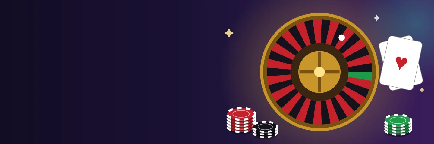 DMX Casino – banner cu ruletă, jetoane și cărți de joc